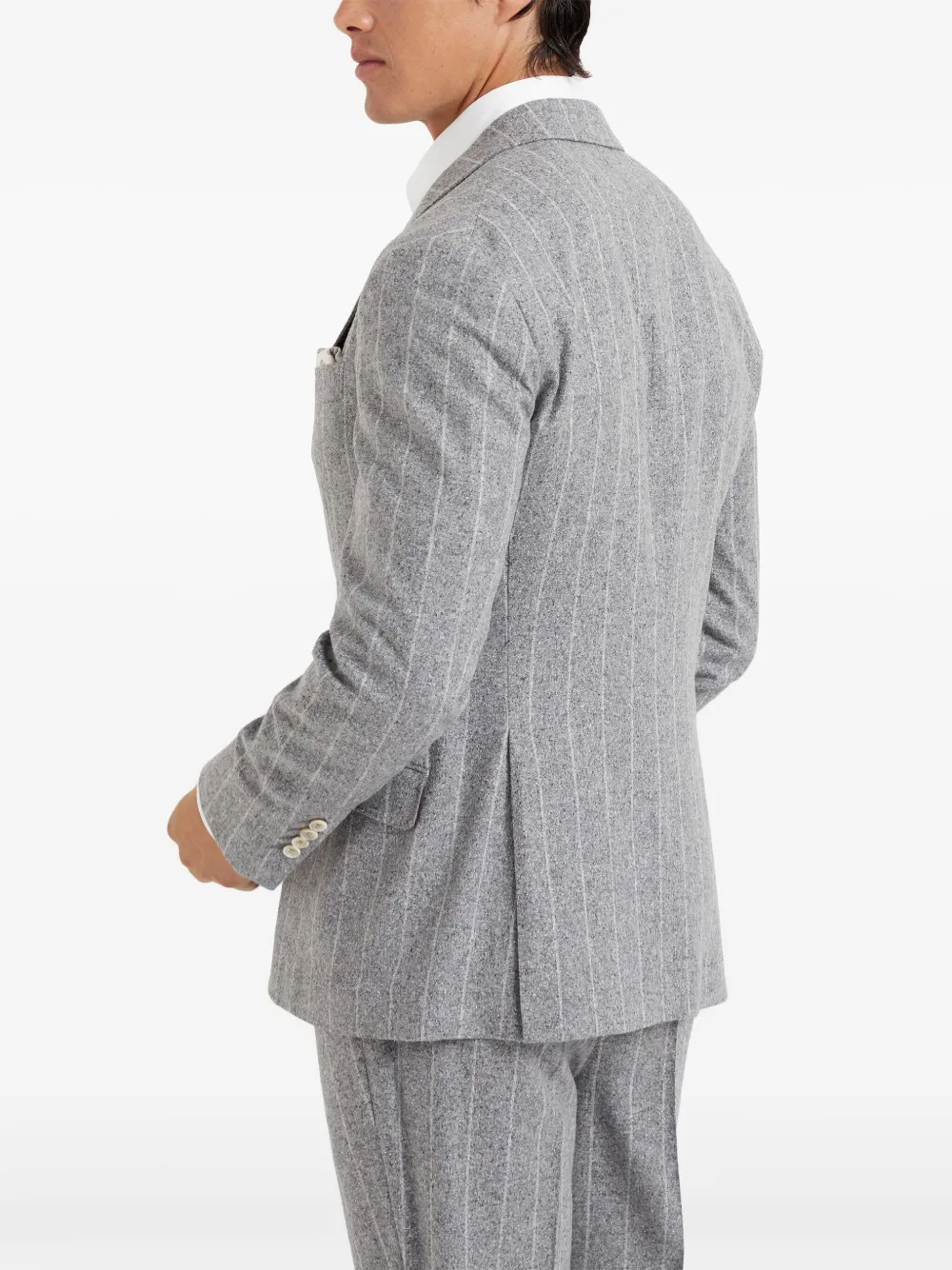 Brunello Cucinelli Gebreide blazer Grijs