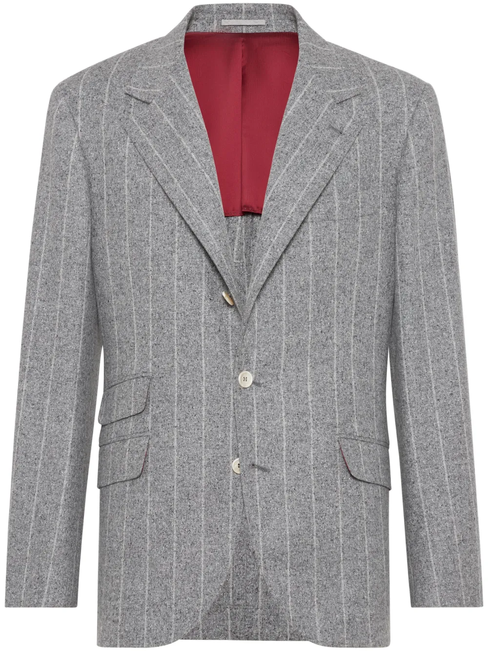 Brunello Cucinelli Gebreide blazer Grijs