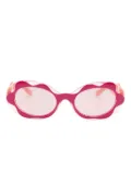 Dolce & Gabbana Eyewear sculpted oval-frame sunglasses - Pink
