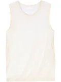 Helmut Lang Bubble cotton tank top - Neutrals