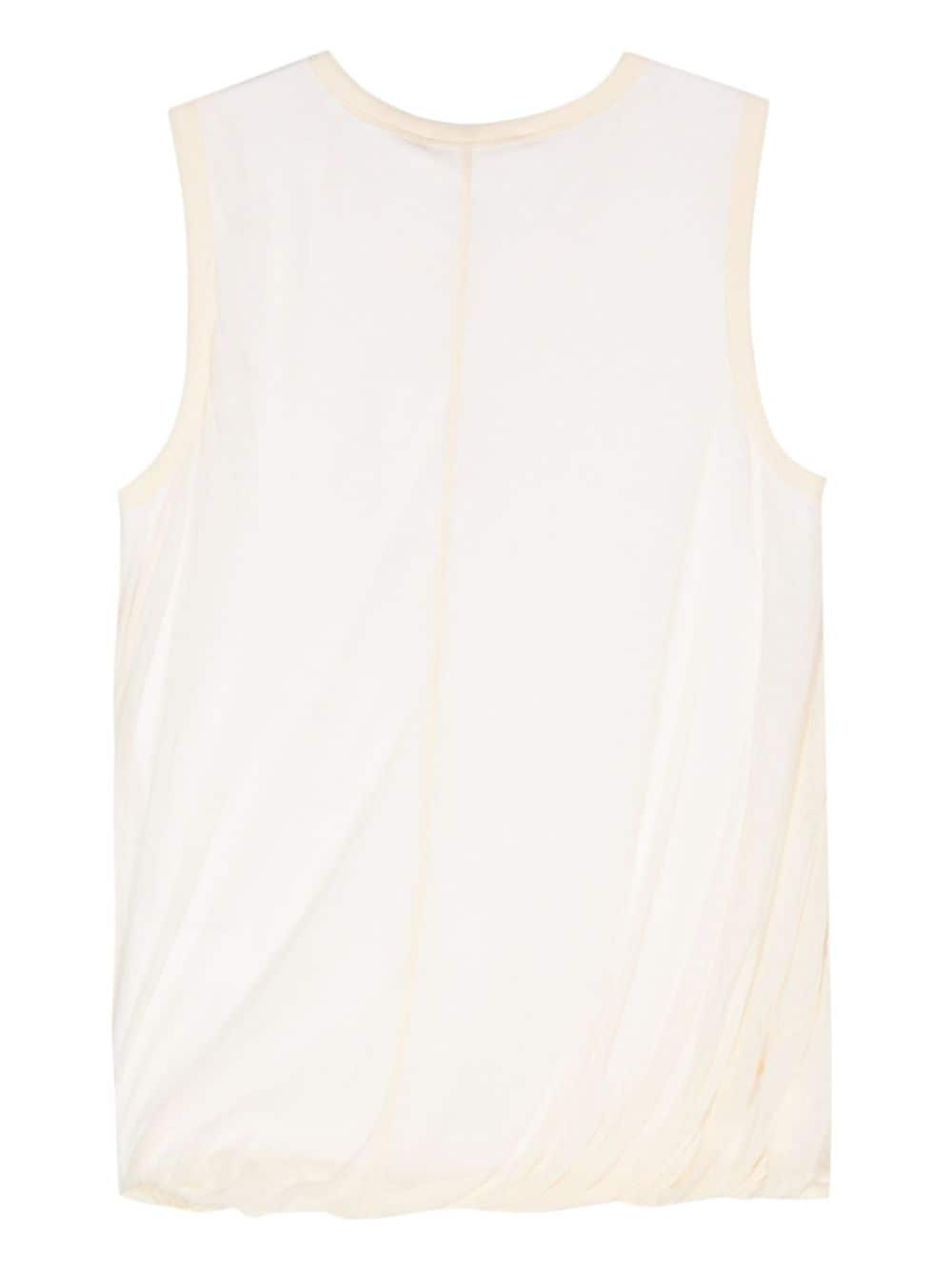 Helmut Lang Bubble cotton tank top - Beige