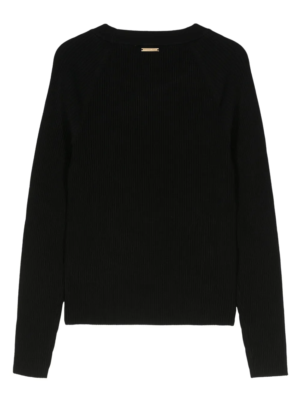 Shop Michael Michael Kors Logo-engraved-buttons Jumper In Black