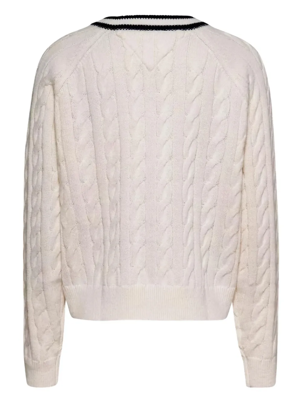 Tommy Jeans Kabelgebreide trui Wit