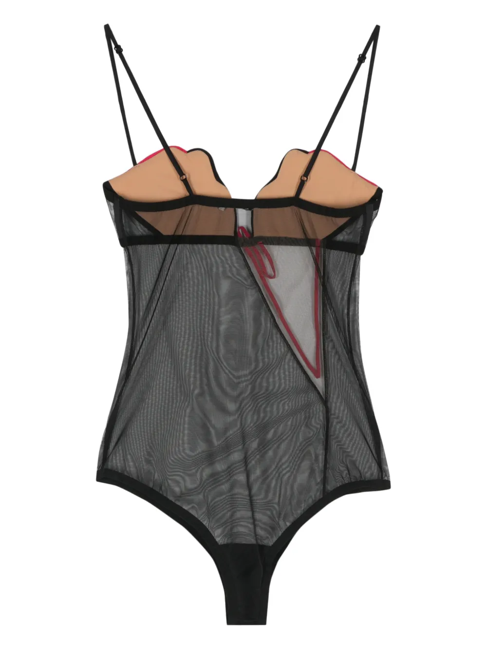 Nensi Dojaka strap-detail mesh body | Vests & Tank Tops | Image 2