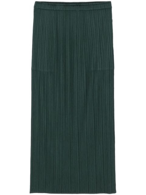 Pleats Please Issey Miyake Straight midi-rok