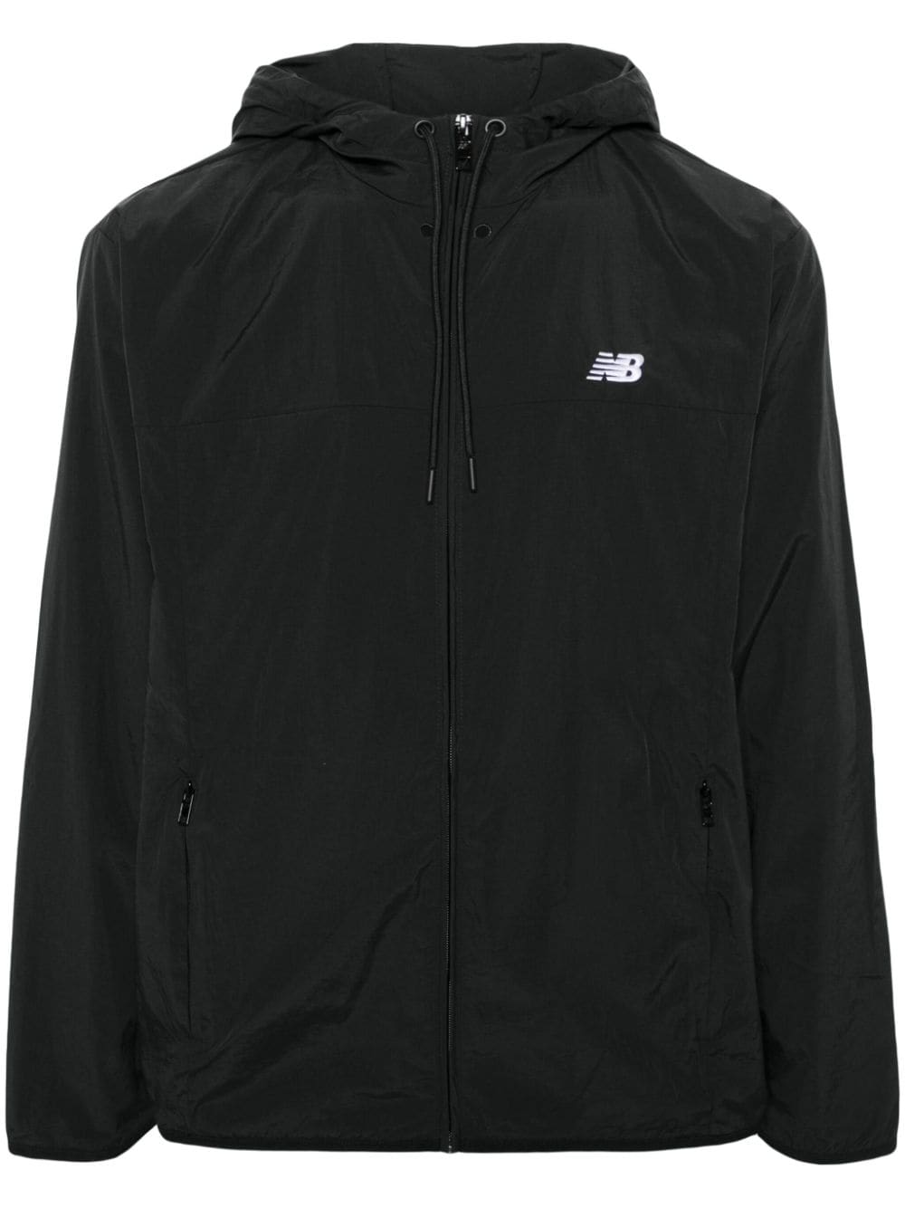 New Balance Athletics Woven hooded jacket Zwart