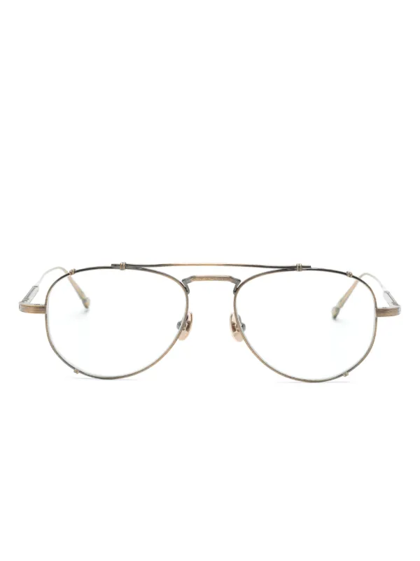 Gold pilot glasses online