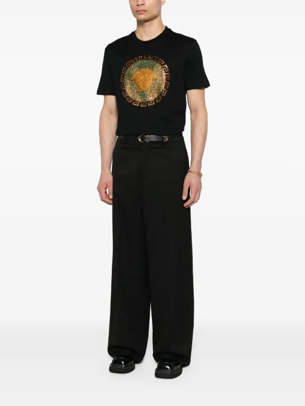 Versace Medusa Head-motif T-shirt | Black | FARFETCH Versace Medusa Head-motif T-shirt | Black | FARFETCH