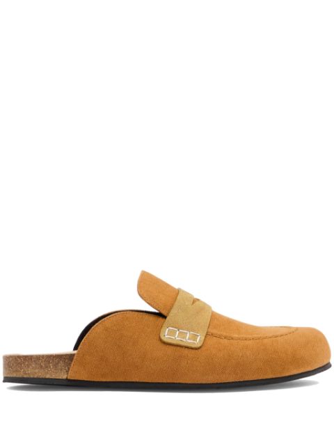 JW Anderson round-toe canvas loafer mules