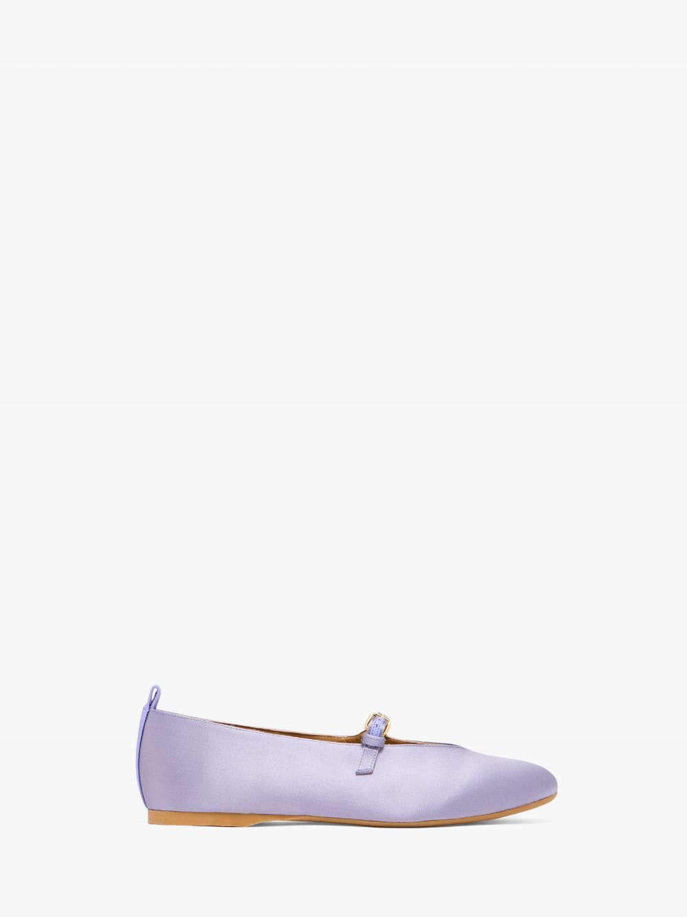 Jw Anderson Satin Ballerinas With Strap In Purple