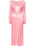 Alessandra Rich scoop-neck belted midi dress - Pink