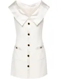 Alessandra Rich off-shoulder cady minidress - White