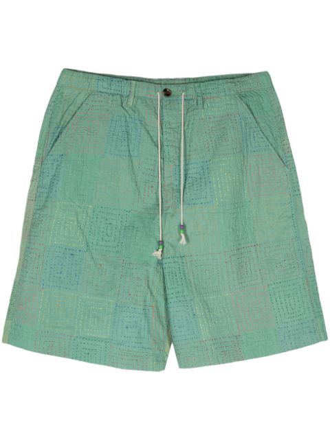 Glass Cypress quilted cotton bermuda shorts