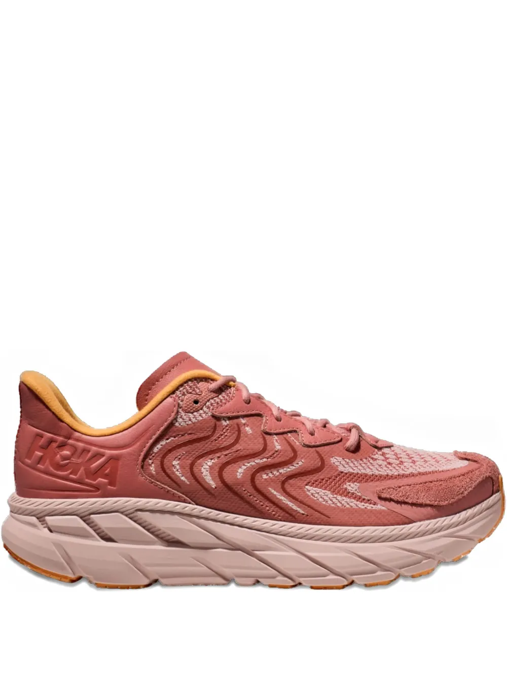 HOKA One Clifton LS "Earthenware Peach Whip" sneakers Brown