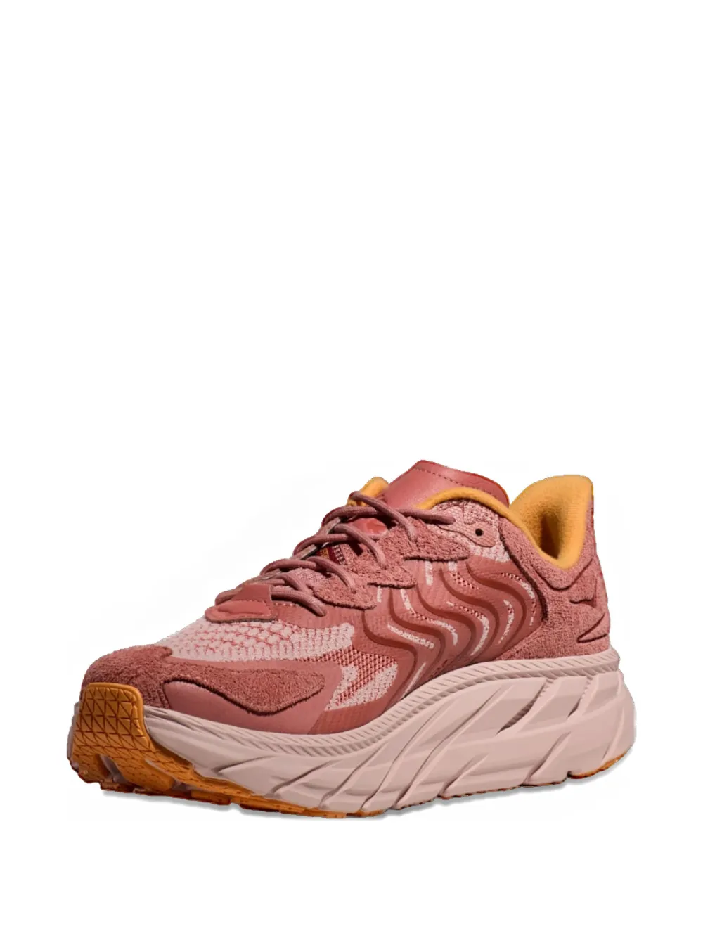 HOKA One Clifton LS "Earthenware Peach Whip" sneakers Brown