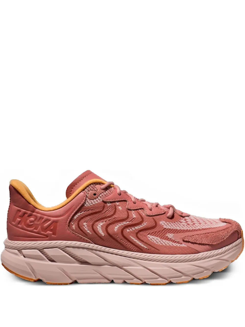 HOKA One Clifton LS "Earthenware Peach Whip" sneakers Brown
