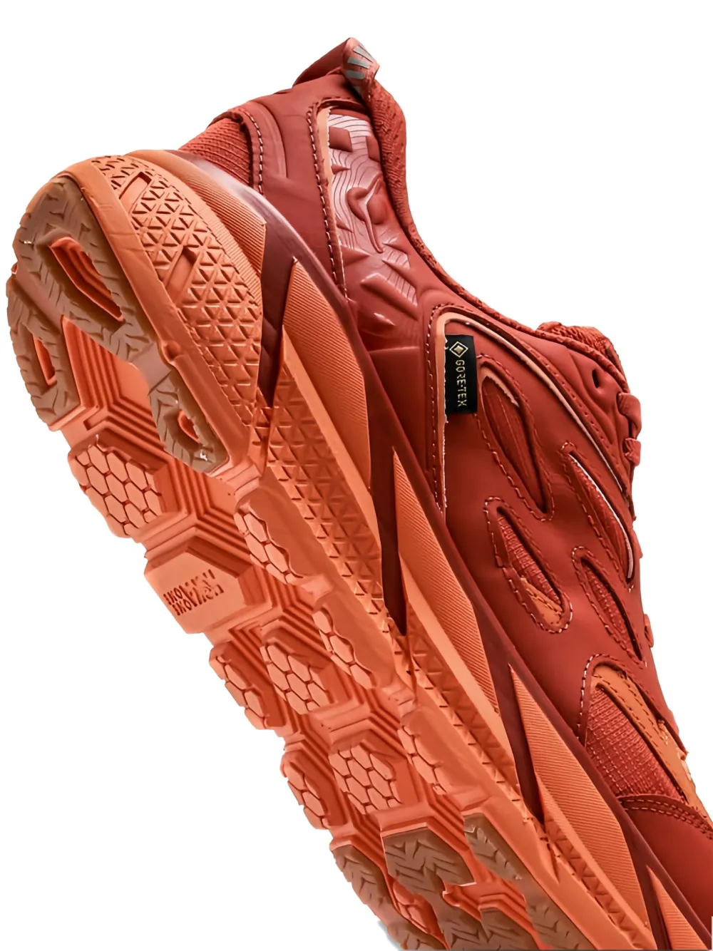 HOKA Clifton L GTX "Burnt Ochre Copper Tan" sneakers Red
