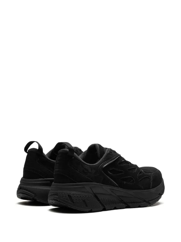 HOKA Clifton L スエードスニーカー | ブラック | FARFETCH JP