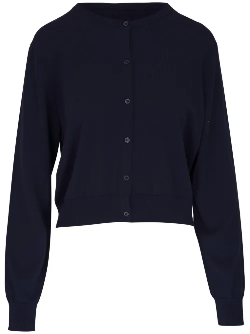 Cardigan en maille fine à col rond - Carolina Herrera - Modalova