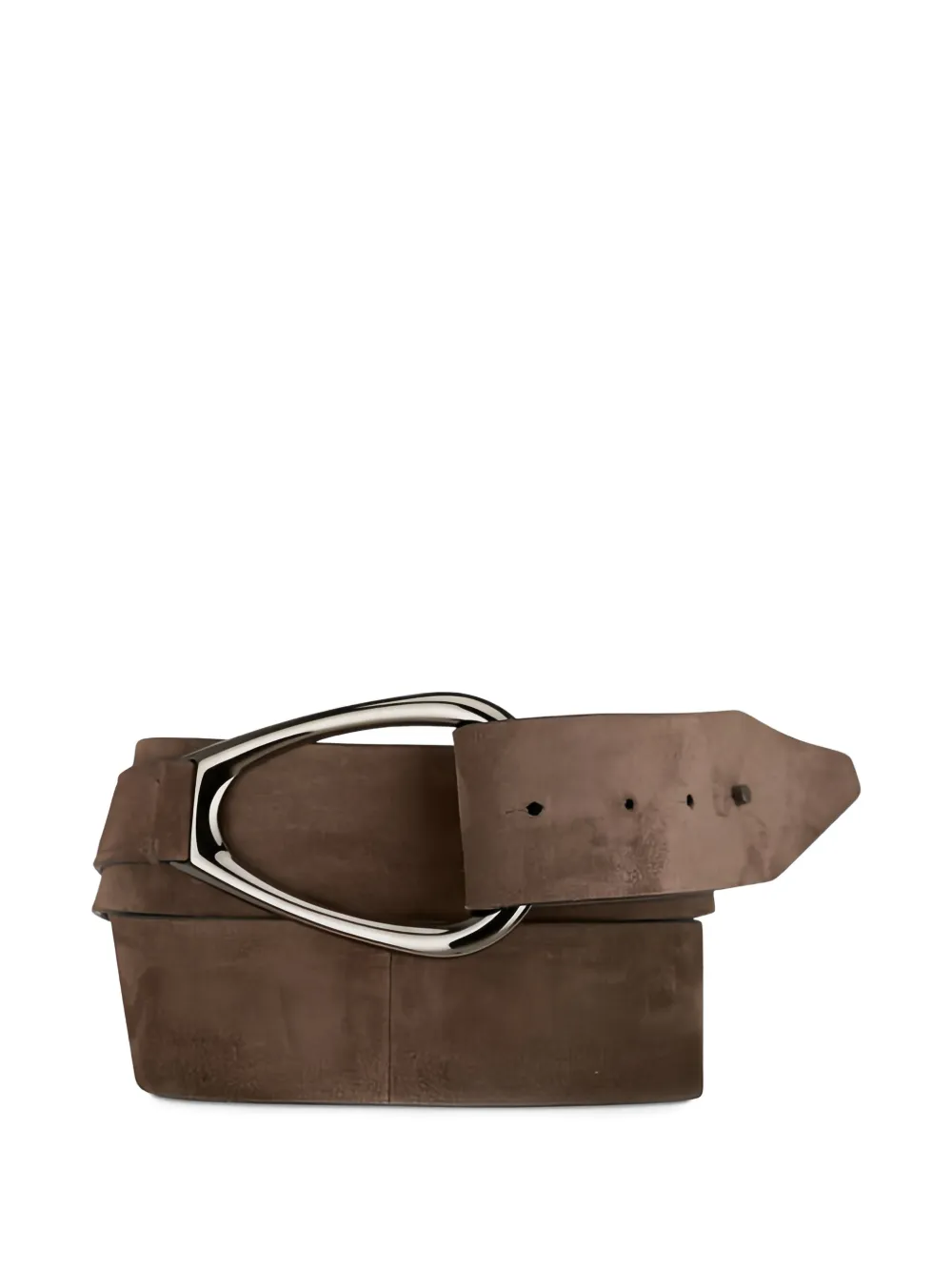 Brunello Cucinelli triangle-buckle belt - Marrone