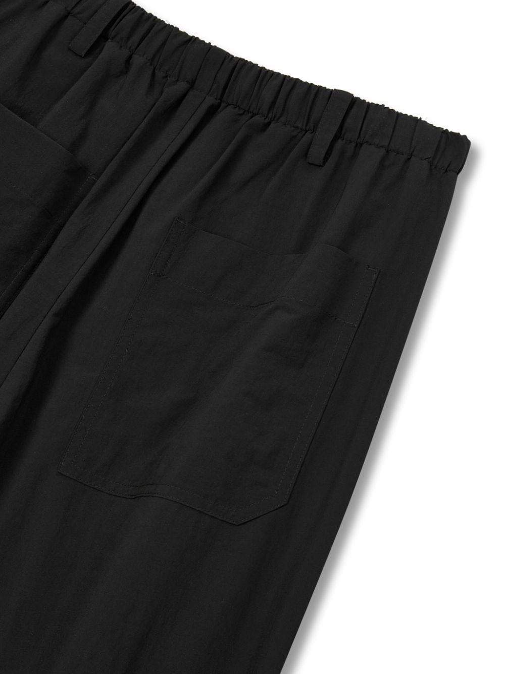 Shop Studio Tomboy Drawstring-waist Straight-leg Trousers In Schwarz
