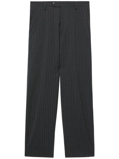 mfpen pinstripe wide-leg wool trousers