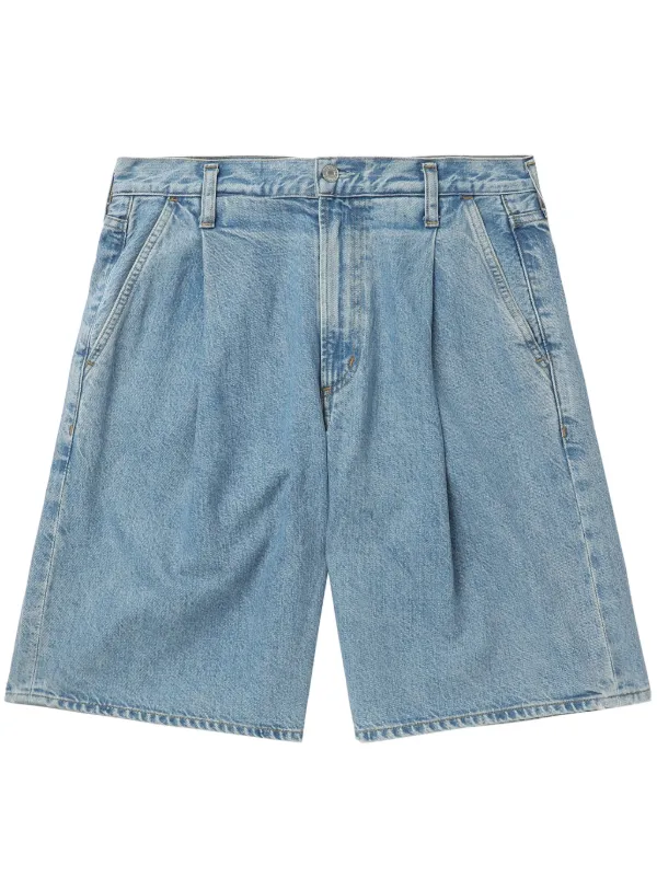 Agolde Ellis Wide-leg Shorts in Blue