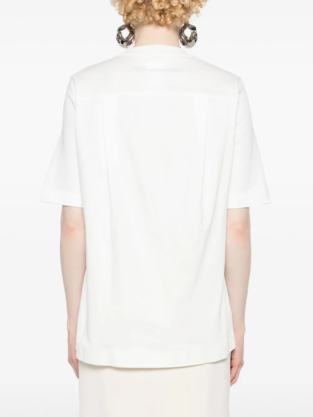 Sportmax T-shirt met gelaagd-effect Wit