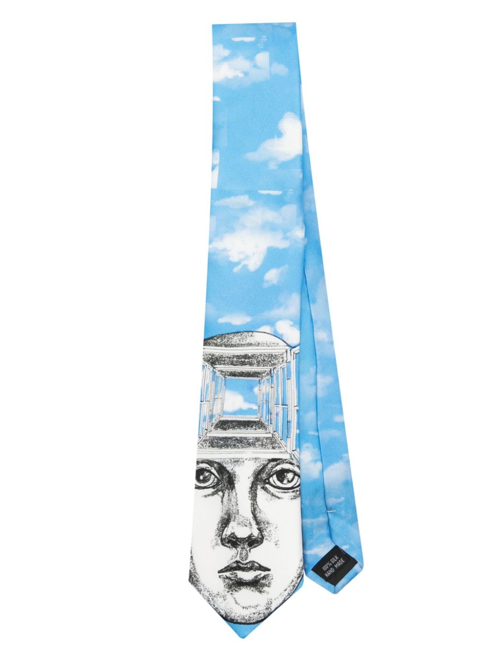 Kidsuper Illusion Print Silk Tie In Blue