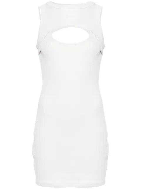 Off-White cut-out ribbed-knit dress