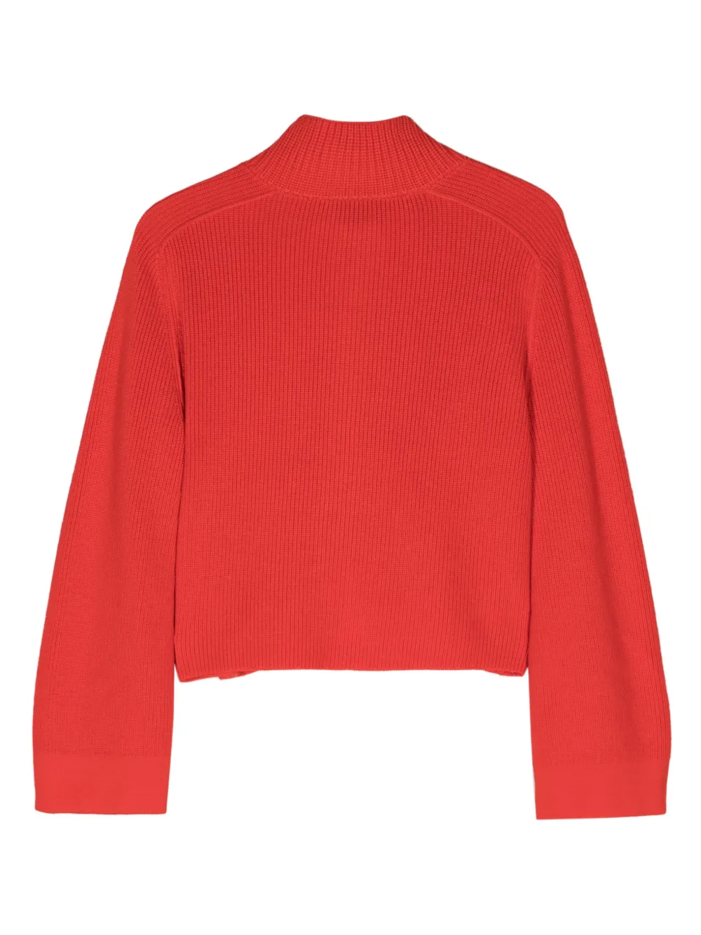 FORTE FORTE HALF-ZIP CROPPED JUMPER