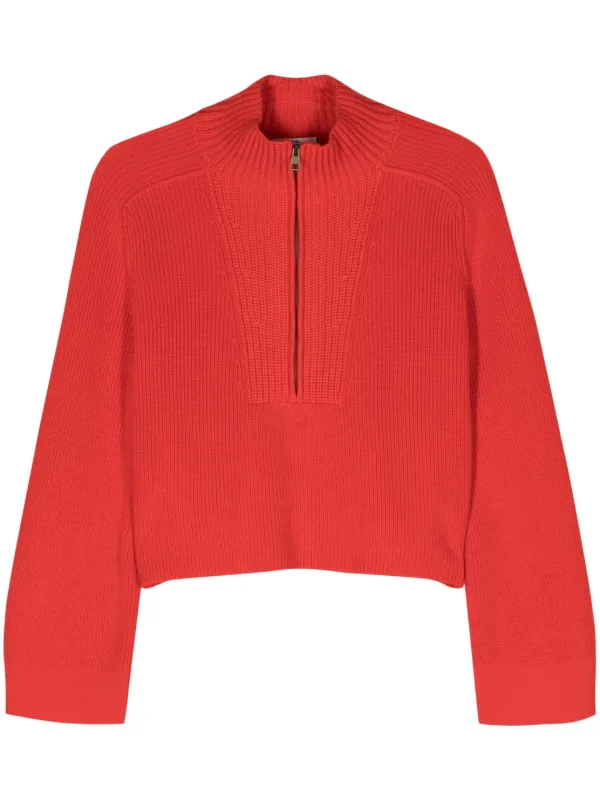 Zip cropped jumper cheap