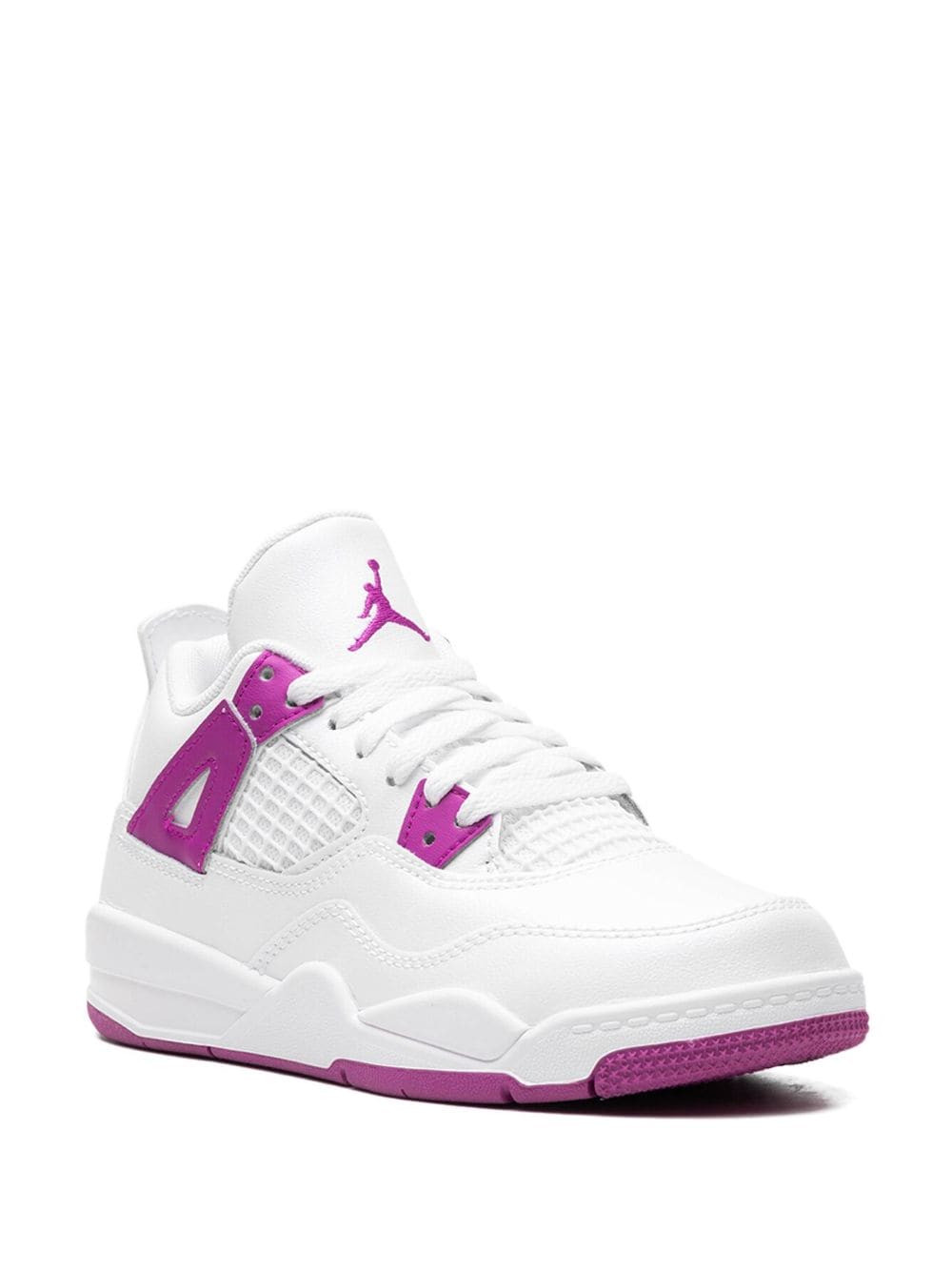 Jordan Kids Air Jordan 4 Retro PS "Hyper Violet" sneakers White