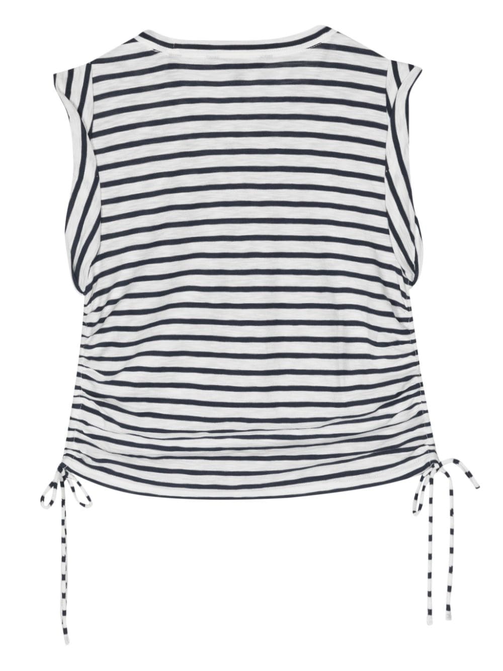 Shop Veronica Beard Stripe-print Pima Cotton Tank Top In White