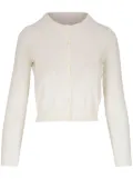 Carolina Herrera round-neck button-up cardigan - White