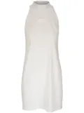 Peter Cohen linen-blend halterneck minidress - White