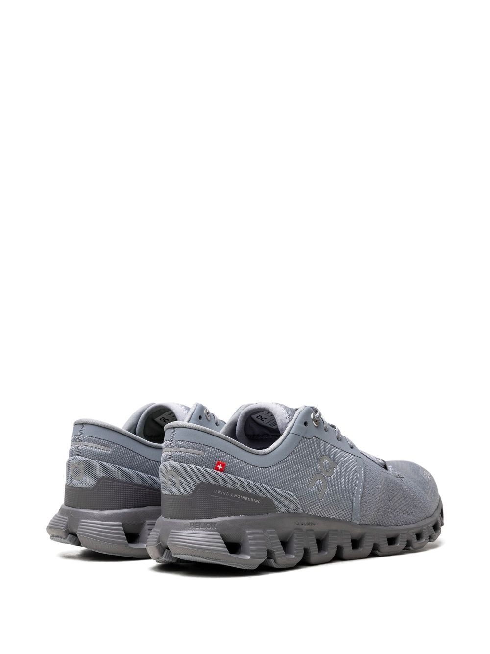 Shop On Running Cloud X 3 "mist/rock" Sneakers In Grey