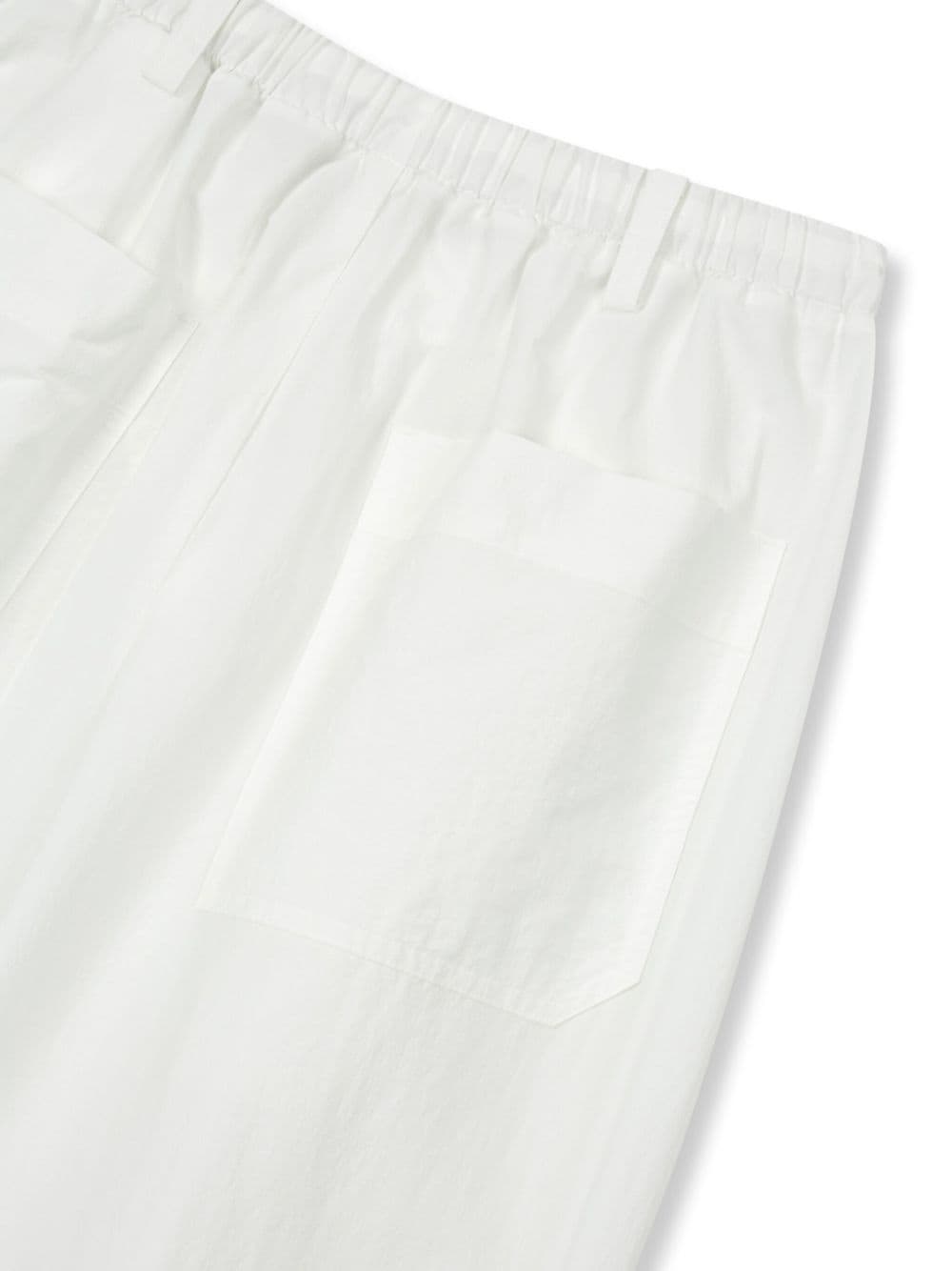 Shop Studio Tomboy Drawstring-waist Wide-leg Trousers In Weiss