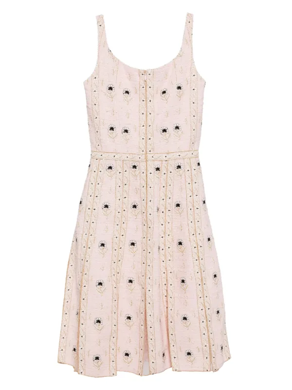 giambattista valli embroidered boucle mini dress Embroidered boucl minidress in multicoloured - Giambattista Valli