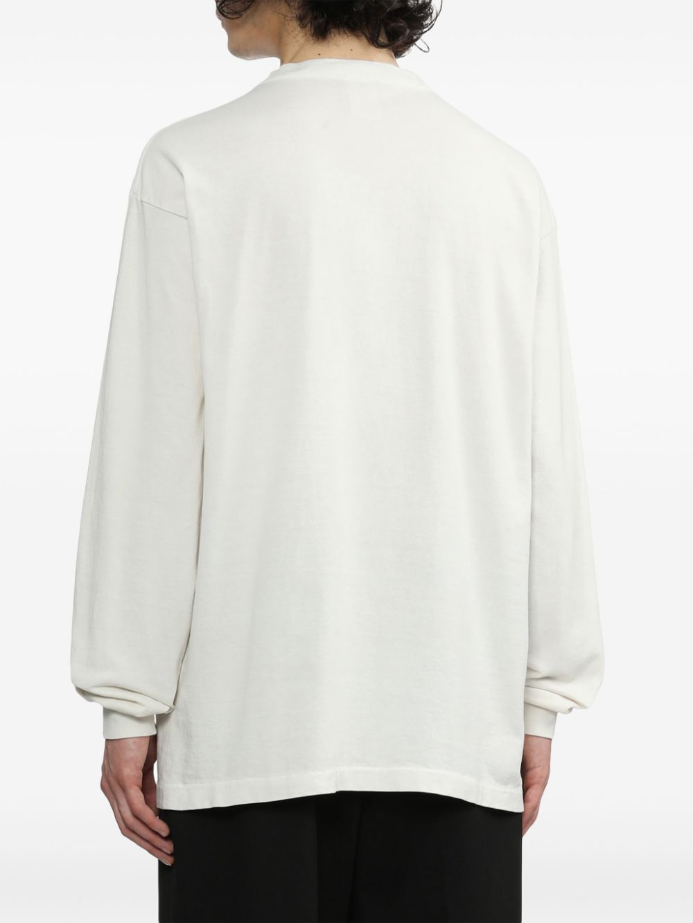 Shop Saint Mxxxxxx Text-print Cotton Sweatshirt In White