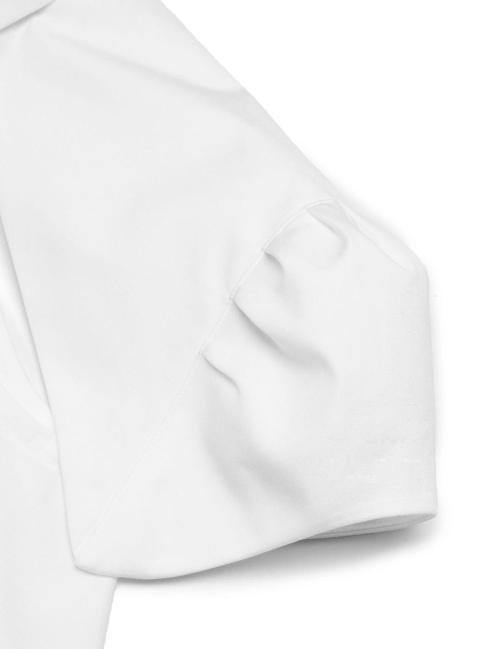 Shop Noir Kei Ninomiya Cut-out Detailing Cotton Shirt In White