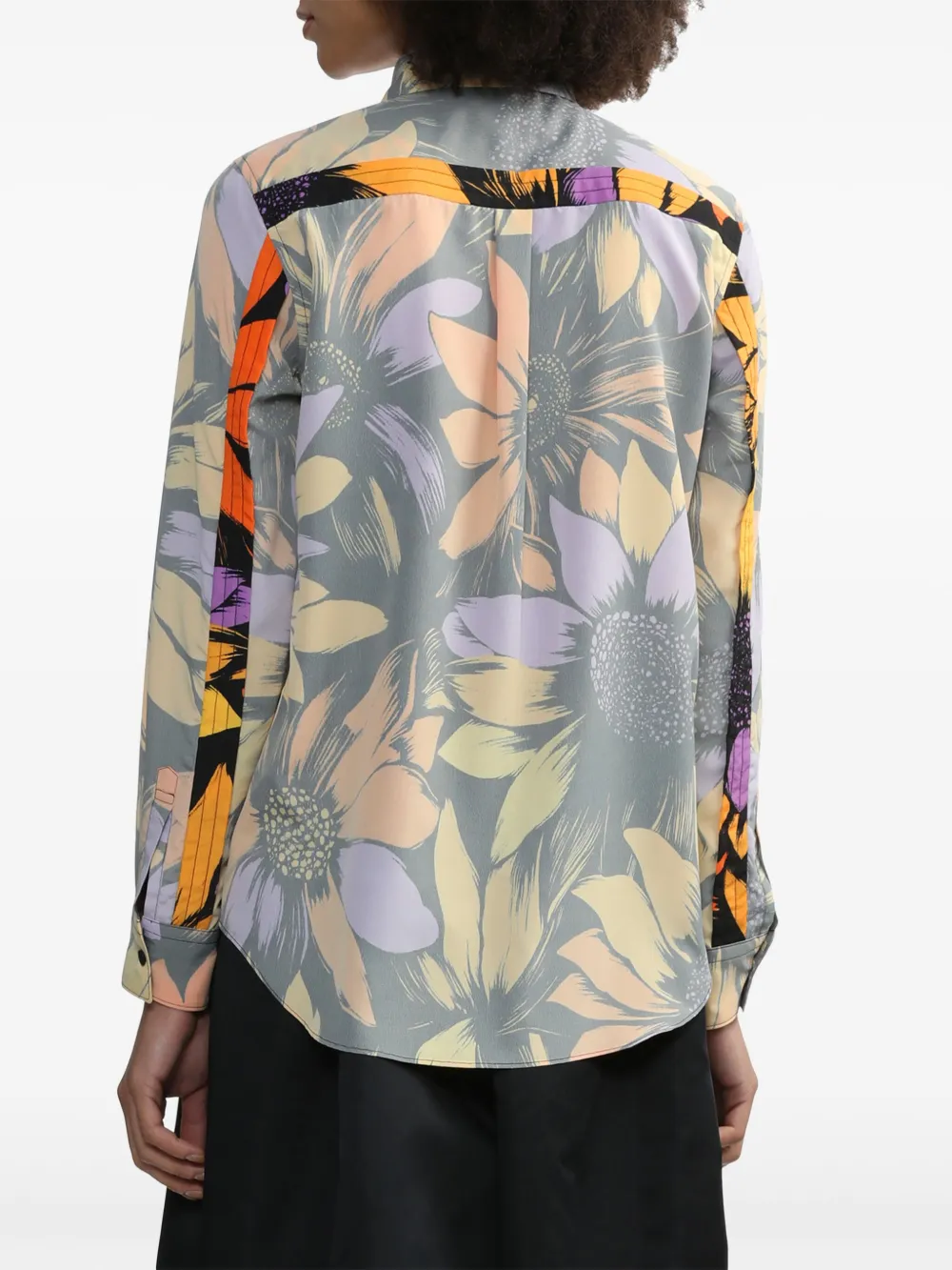 Comme Des Garçons Overhemd met bloemenprint Oranje