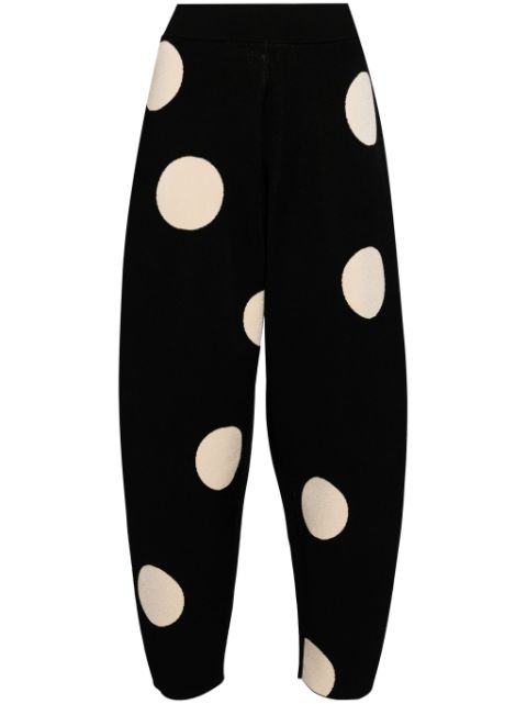 Stella McCartney polka-dot fine-knit trousers