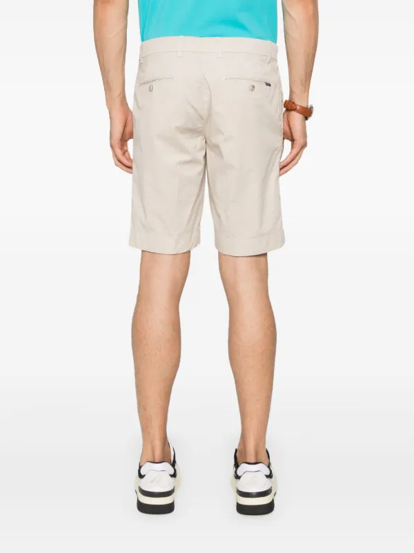 Hackett mid rise Twill Chino Shorts Neutrals FARFETCH PH