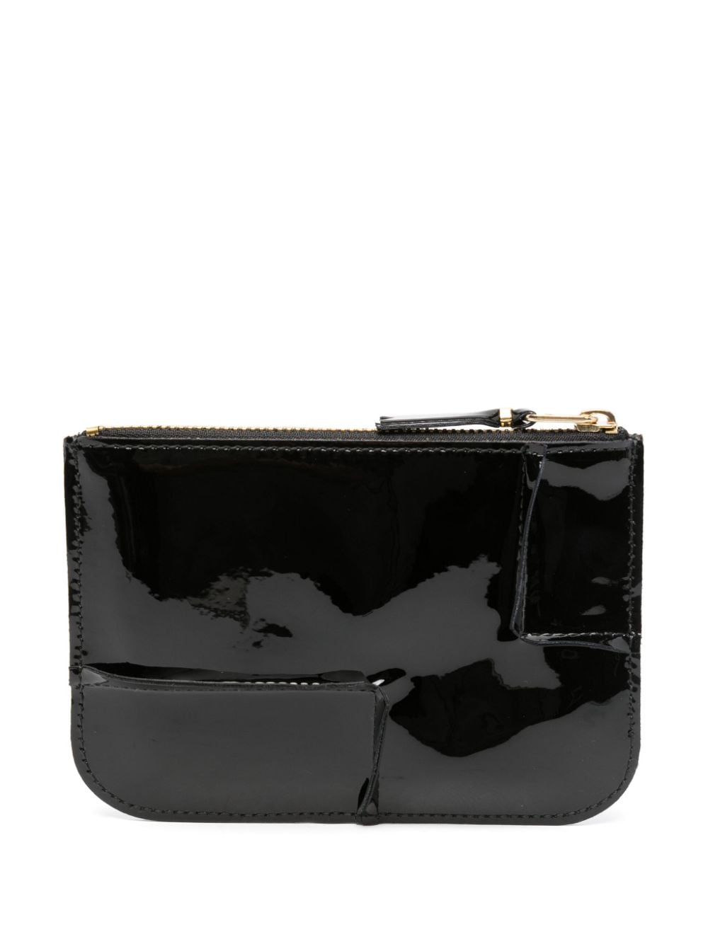 Comme Des Garçons Wallet logo-debossed leather wallet - Zwart