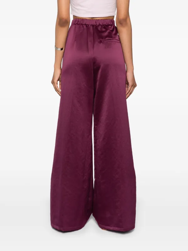 VIP【関税送料無料】希少 Forte_forte silk satin jogger pants loose–fitting jogging pants in silk satin lava | forte_forte
