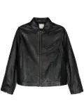 Forte Forte zip-up leather jacket - Black