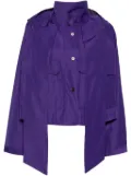 Forte Forte hooded military jacket - Purple