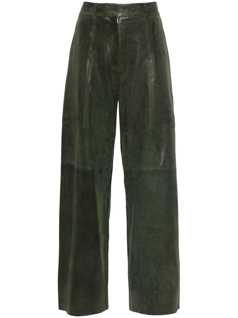 FORTE FORTE SUEDE STRAIGHT TROUSERS