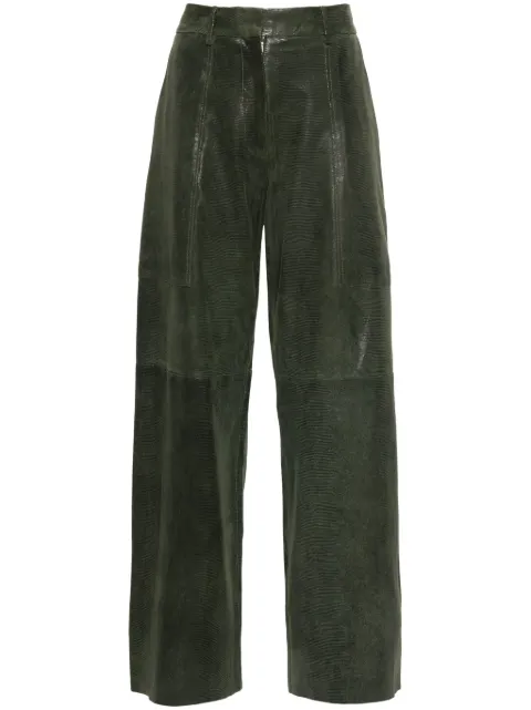 Forte Forte suede straight trousers